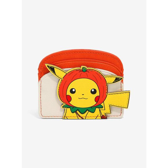 Pokemon Handbags - Official Pokémon Pumpkin Costume Cute Pikachu Cardholder